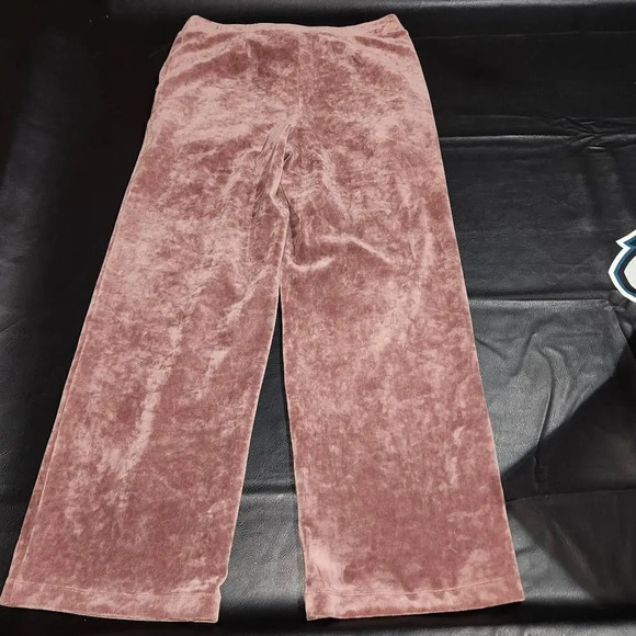J Jill Pure Jill Womens Brown Velour Track Pants Small - Picture 2 of 4